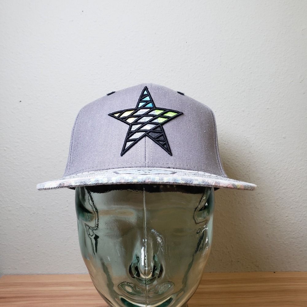 Grassroots California Snapback Cap Hat Gray Star 420 Edition Streetwear Size S/M